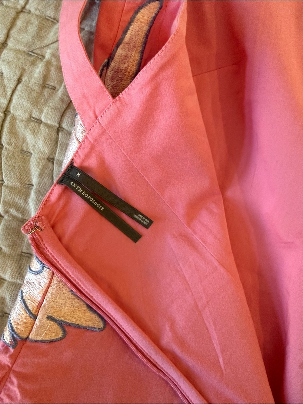 Anthropologie Embroidered Mini Shift Dress - Picture 12 of 14